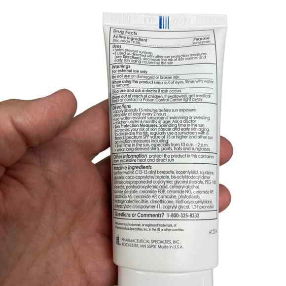 NIB Vanicream Facial Moisturizer with SPF 30 2.5 oz Mineral Sunscreen EX 12/24 - Picture 2 of 4